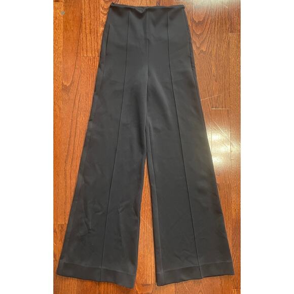 ONA by Yoon Chung Black stretch wide leg Pants Size sm - Picture 1 of 6